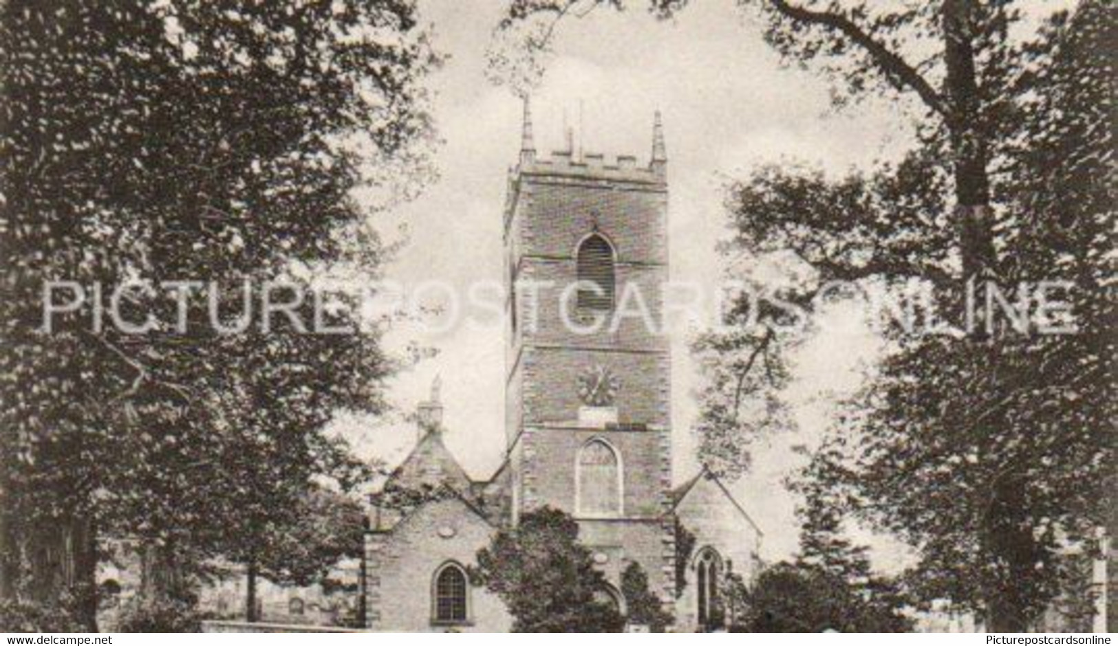 WOLVERHAMPTON PENN CHURCH OLD B/W POSTCARD STAFFORDSHIRE - Wolverhampton