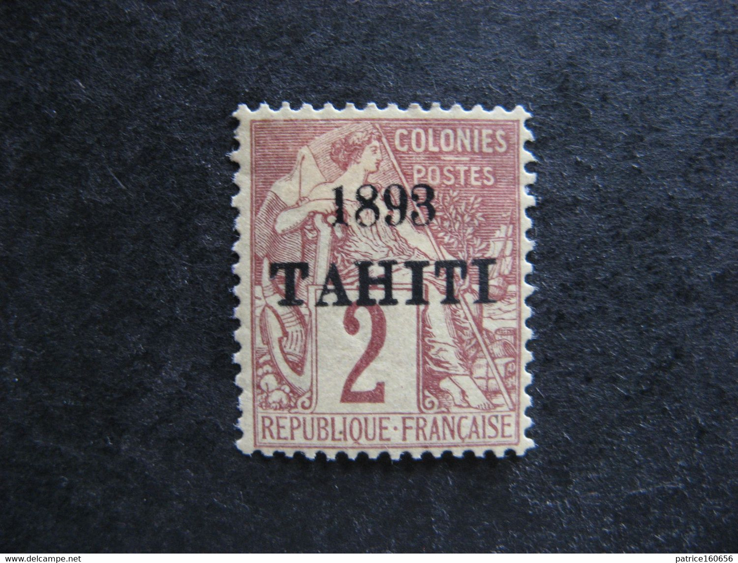 TAHITI : N° 20, Neuf X . Fausse Surcharge. - Unused Stamps