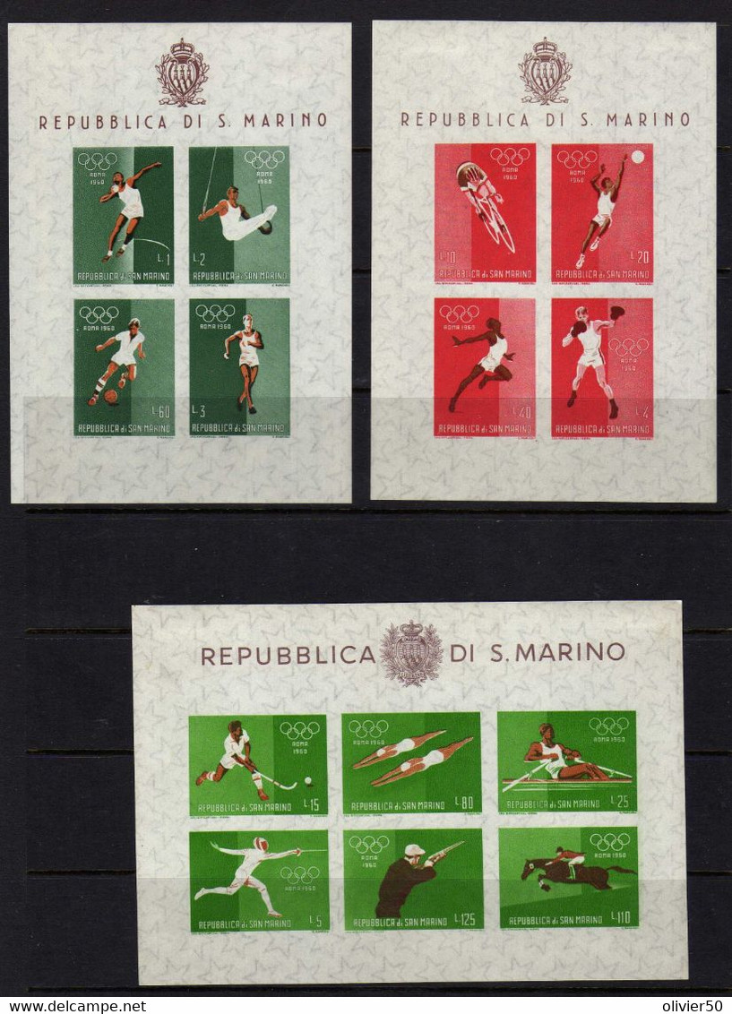 Saint-Marin - 1960  - BF Jeux Olympiques De Rome Neufs** - MNH - Blocchi & Foglietti