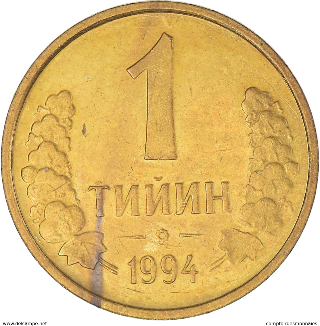 Monnaie, Ouzbékistan, Tiyin, 1994, TTB, Brass Clad Steel, KM:1.1 - Uzbekistan