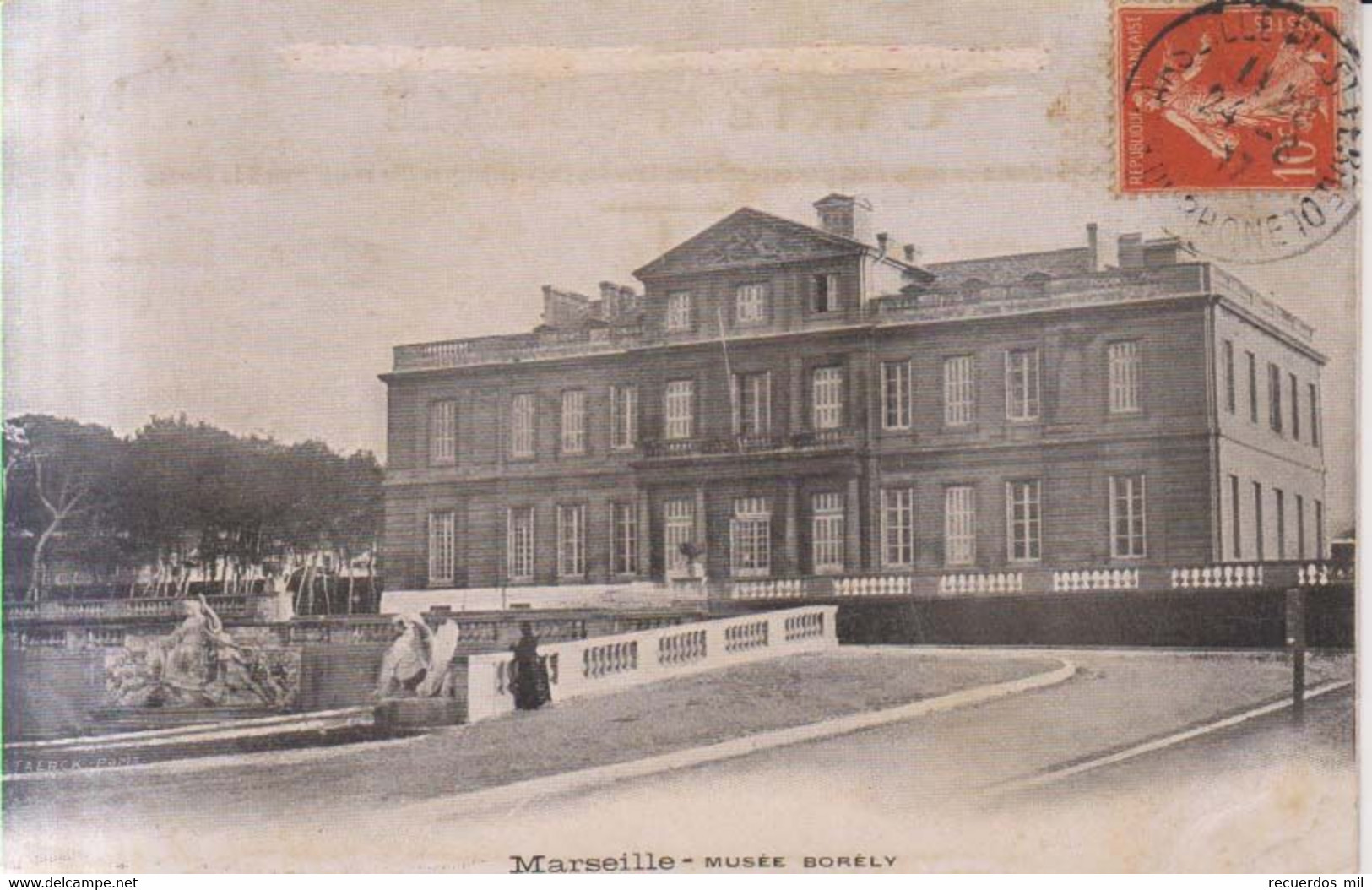 Marseille Musee Borely Carte Postale Animee 1917 - Musées