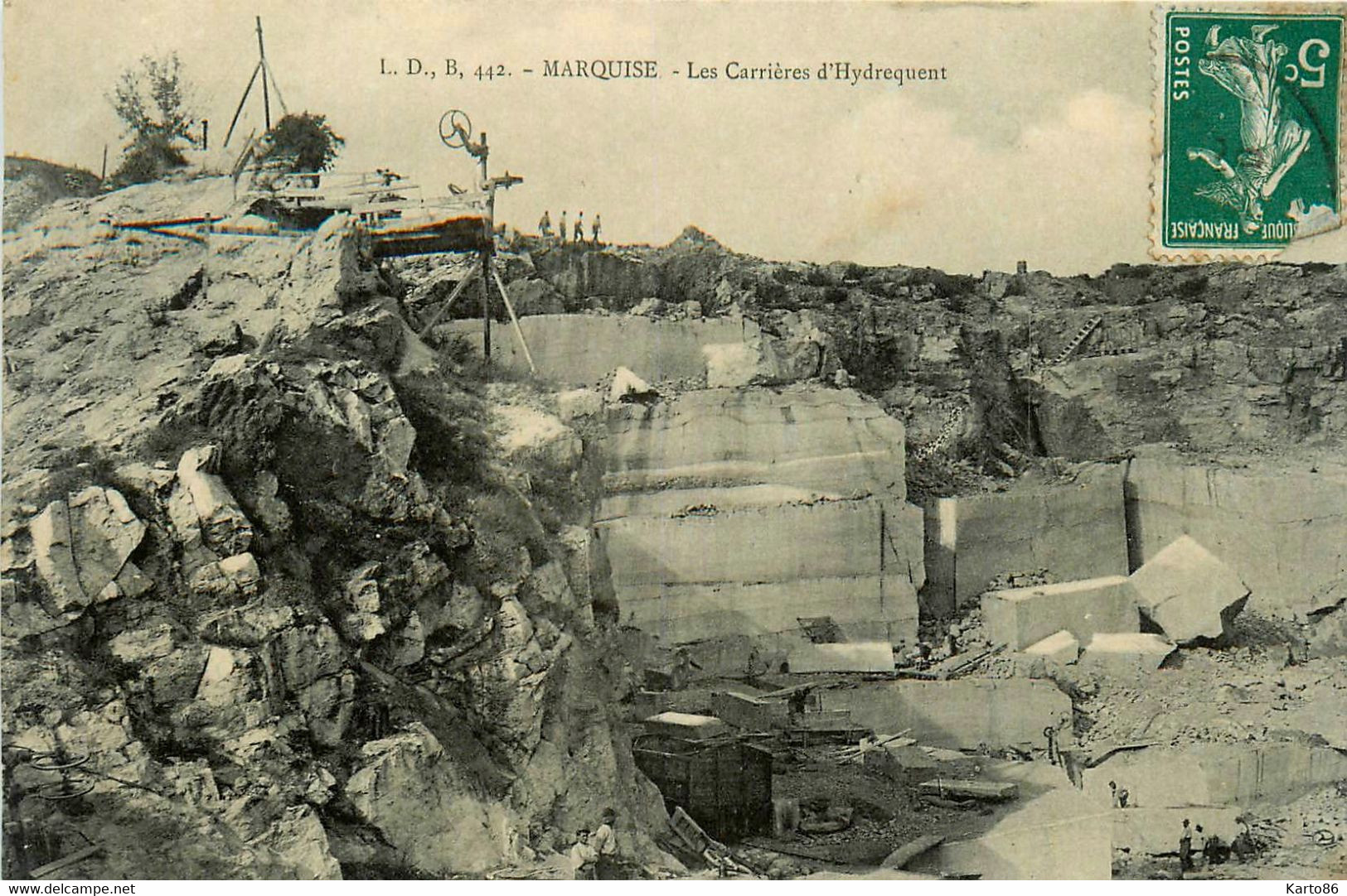 Marquise * Vue Sur Les Carrières D'hydrequent * Mine Mines Pierre - Marquise
