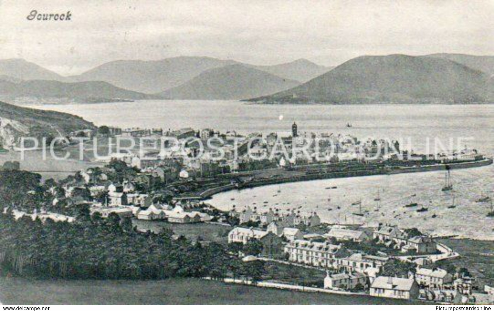 GOUROCK OLD B/W POSTCARD SCOTLAND - Renfrewshire