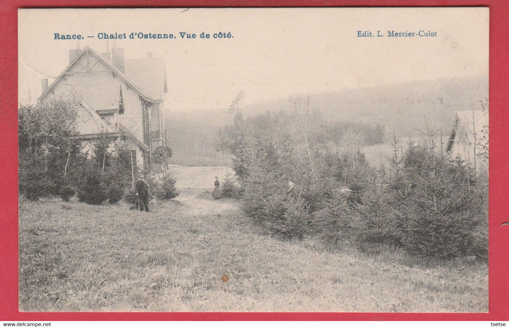 Rance  - Chalet D'Ostenne - Vue De Côté - 1908  ( Voir Verso ) - Sivry-Rance