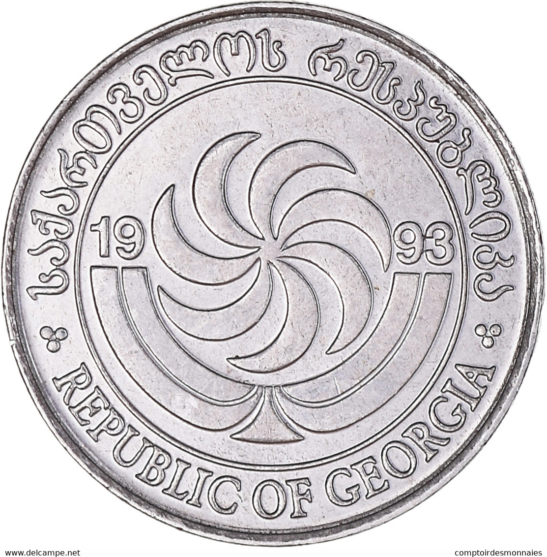 Monnaie, Géorgie, Thetri, 1993, SUP+, Acier Inoxydable, KM:76 - Géorgie