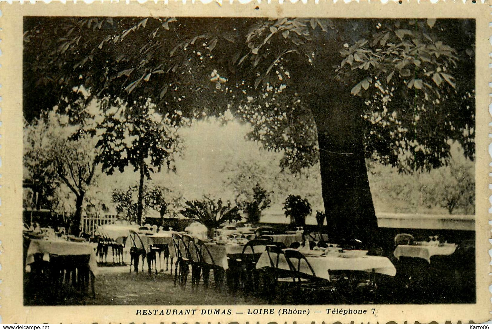 Loire * Vue Sur Le Restaurant DUMAS * La Terrasse - Loire Sur Rhone