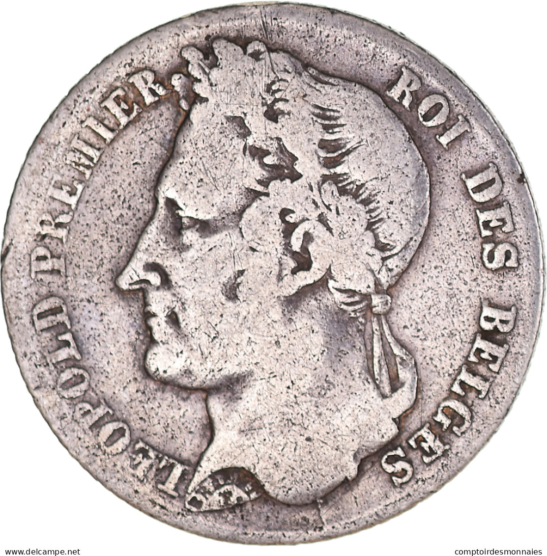 Monnaie, Belgique, Leopold I, 1/2 Franc, 1835, Bruxelles, TB, Argent, KM:6 - 1/2 Franc