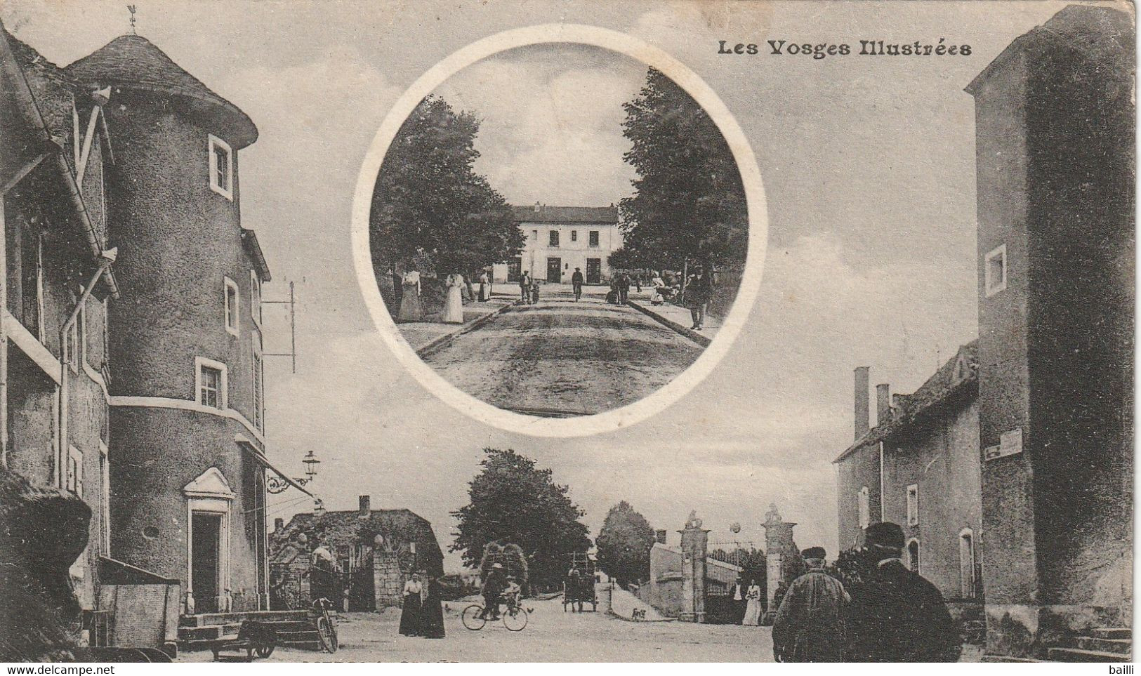 France Carte Postale Liffol Le Grand Avenue De La Gare Et Le Caron 1922 - Liffol Le Grand
