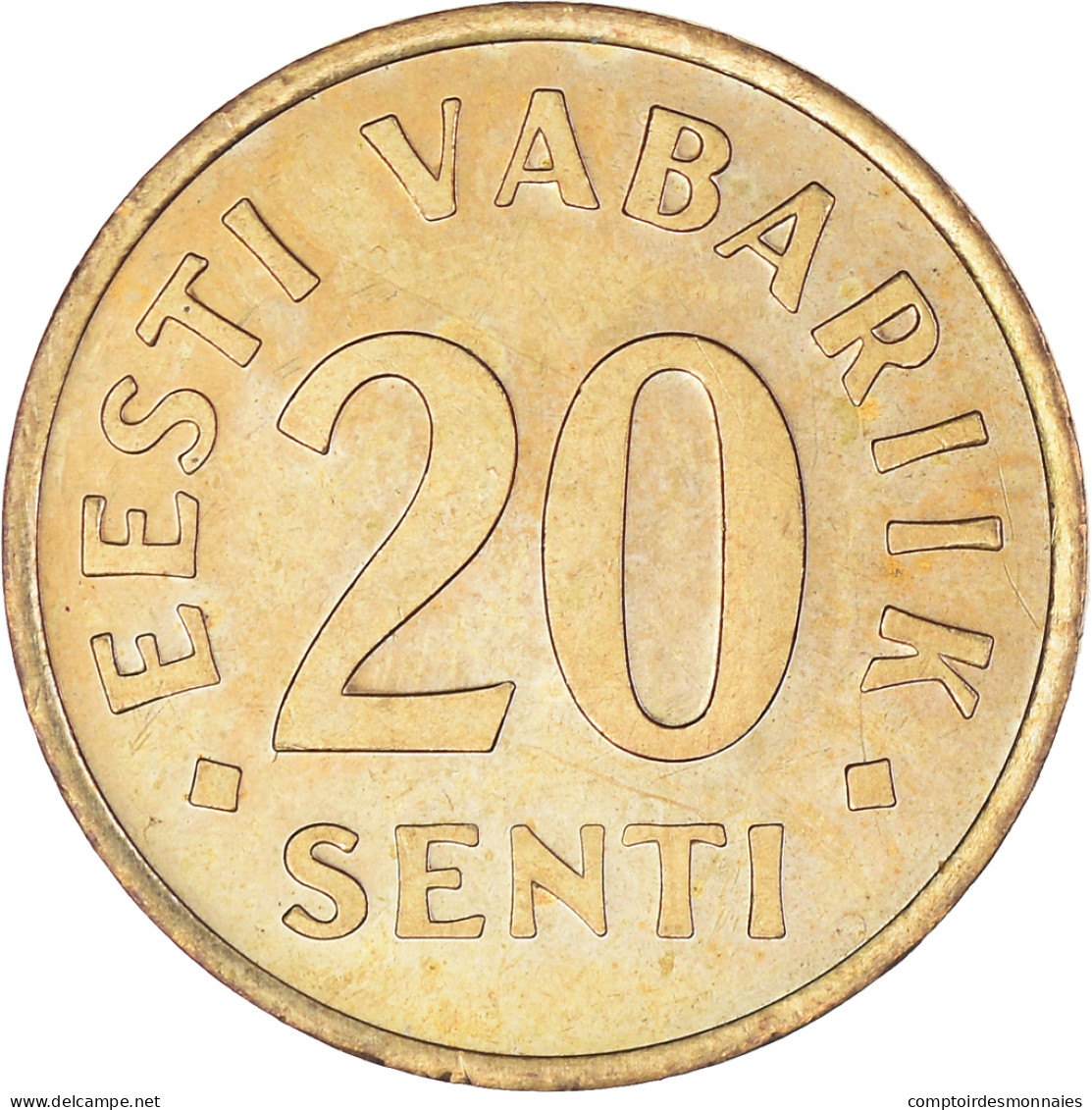 Monnaie, Estonie, 20 Senti, 1992, SUP+, Bronze-Aluminium, KM:23 - Estonie