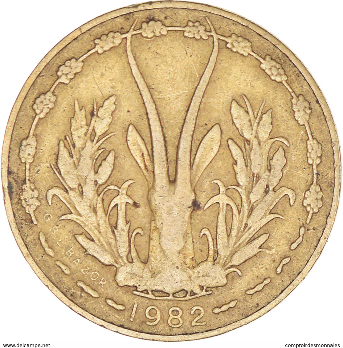 Monnaie, Communauté économique Des États De L'Afrique De L'Ouest, 5 Francs - Ivory Coast