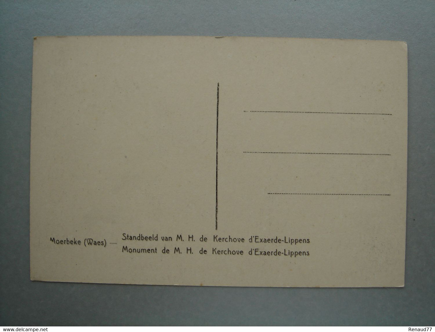 Moerbeke (Waes) Standbeeld Van M. H. De Kerchove D'Exaerde-Lippens - Mörbeke-Waas