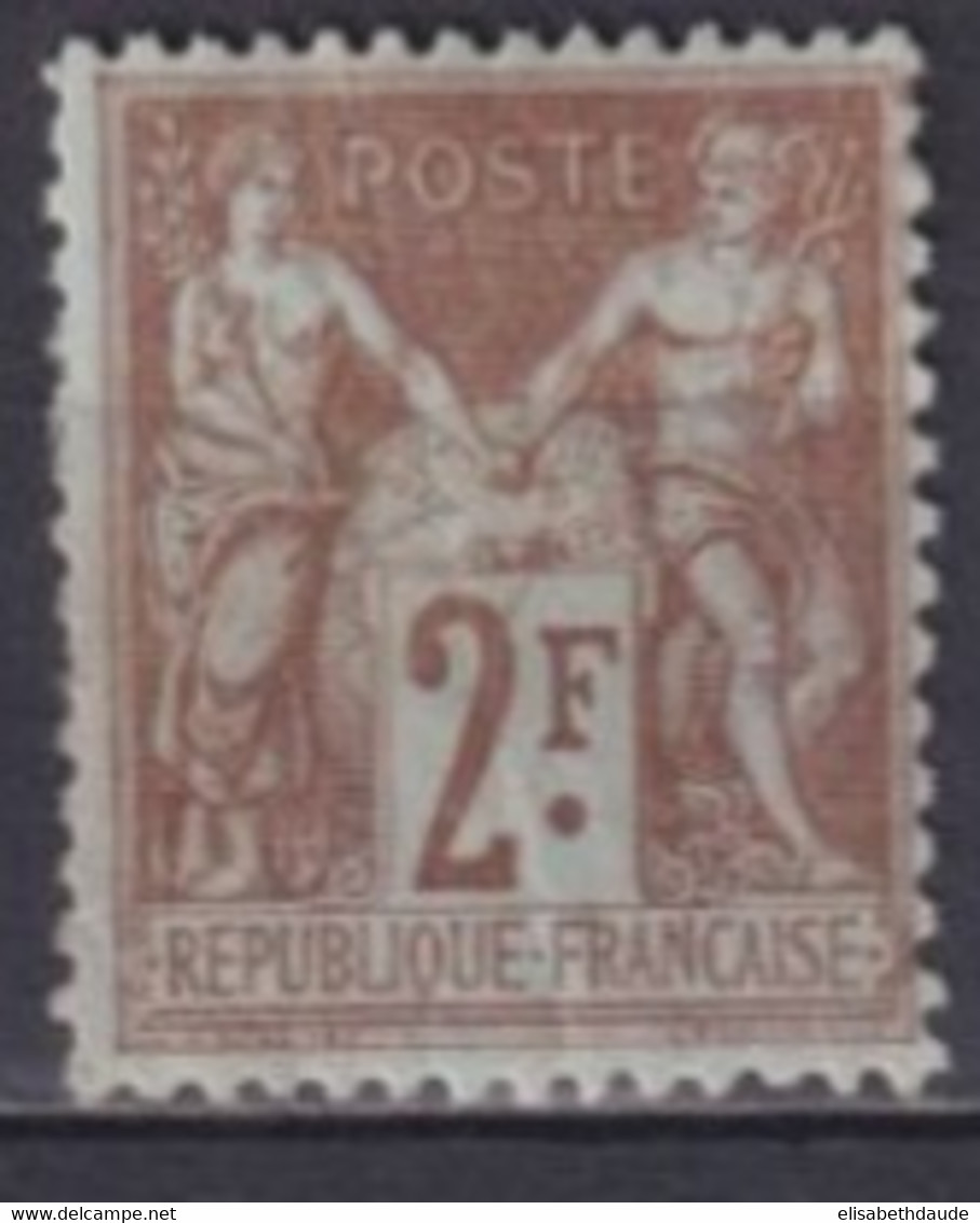 SAGE - YVERT N° 105 * MH DEFECTUEUX - COTE = 200 EUR. - 1898-1900 Sage (Type III)