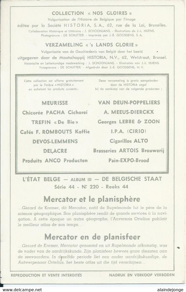 Rupelmonde - Mercator En De Planisfeer - Mercator Et Le Planisphère - HISTORIA - Kruibeke