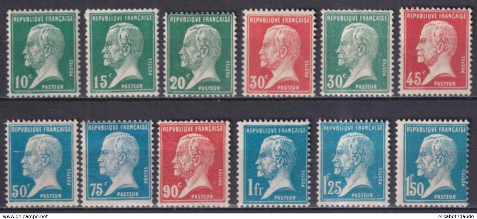 1923/26 - YVERT N° 170/181 ** MNH ! - COTE = 190 EUR. - PASTEUR - Neufs