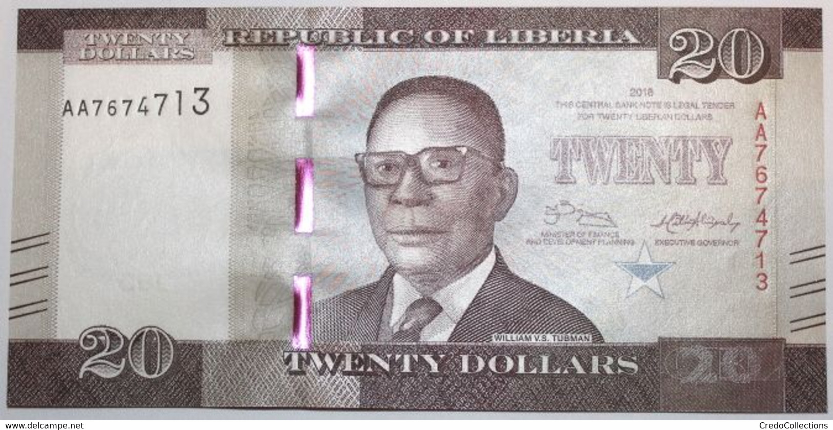 Liberia - 20 Dollars - 2016 - PICK 33a - NEUF - Liberia