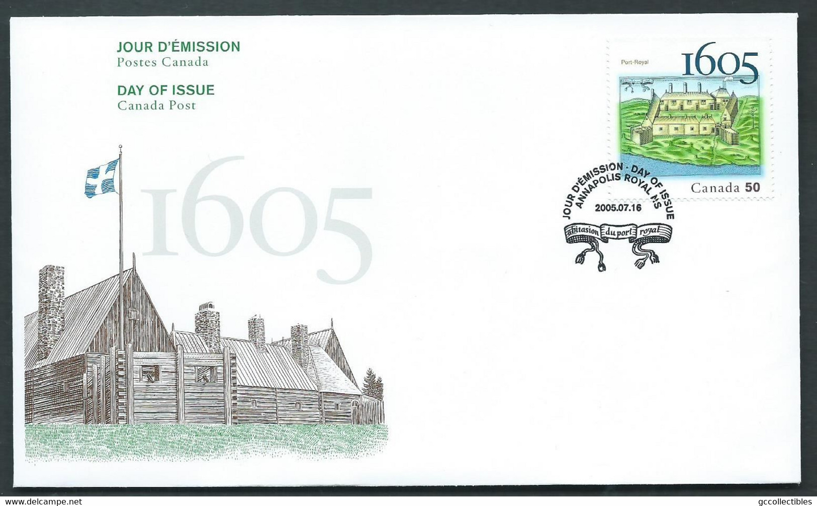 Canada # 2115 - FDC - Port-Royal 1605-2005 - 2001-2010