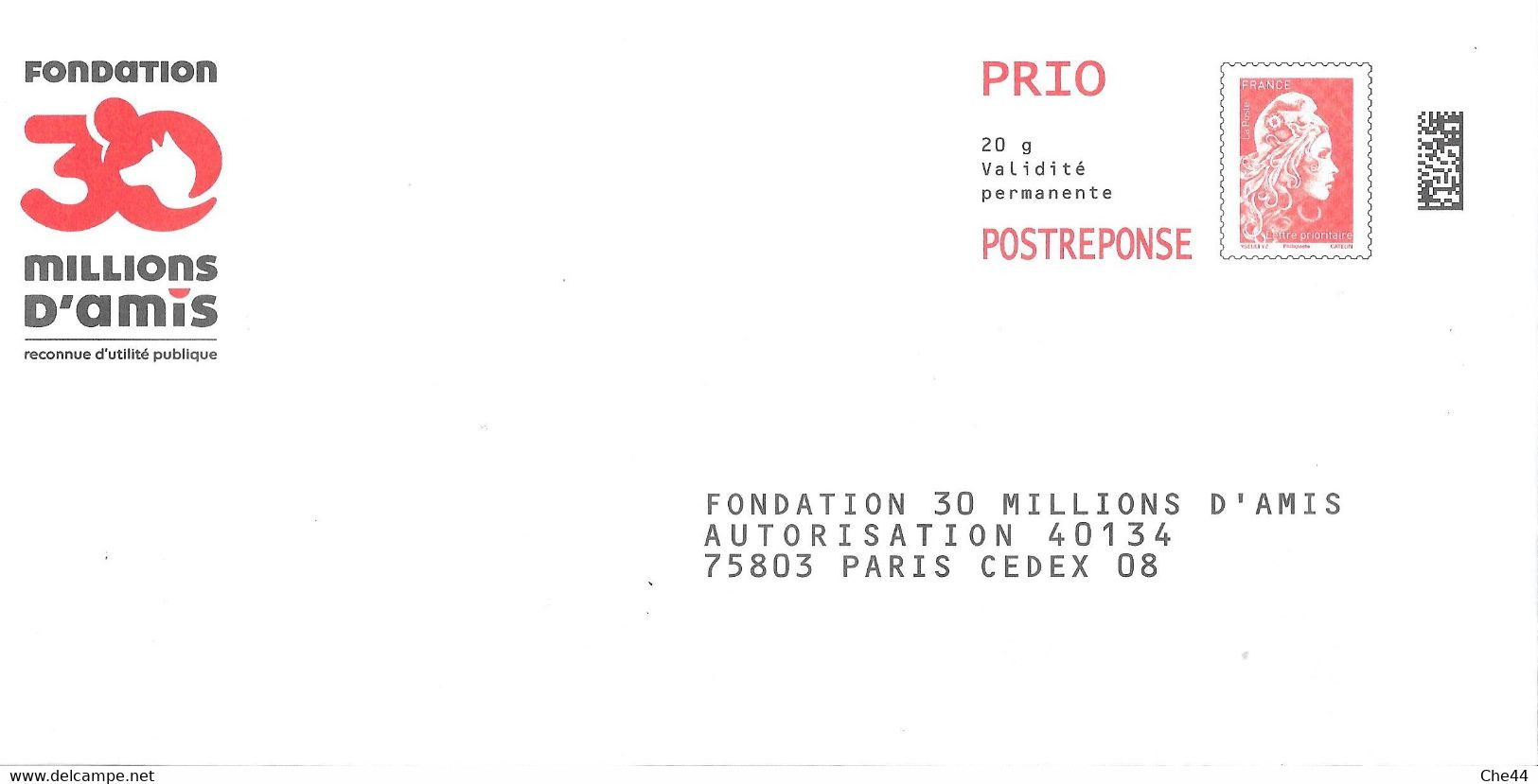 PAP : Fondation 30 Millions D'Amis. (Voir Commentaires) - PAP: Antwoord