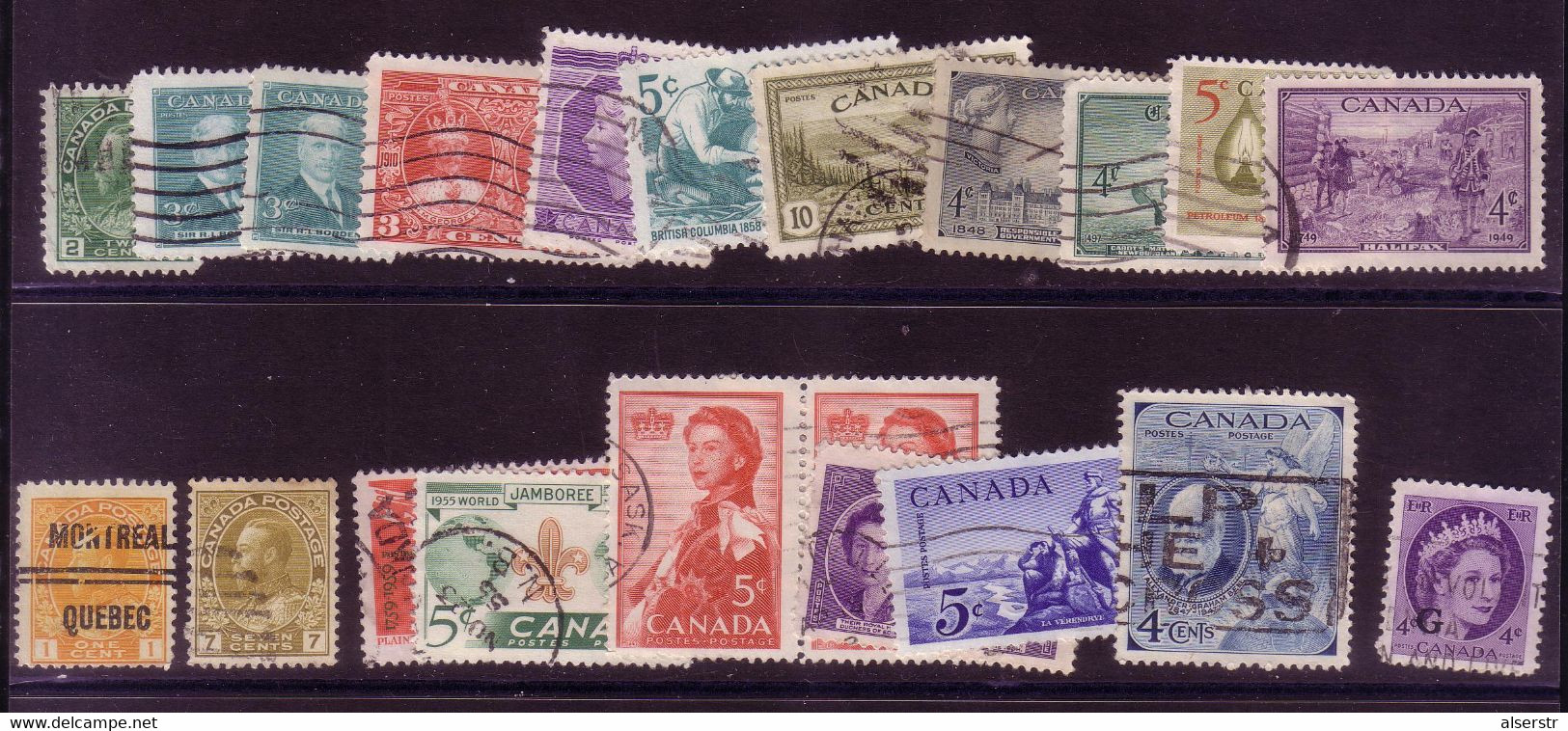 Canada Used Lot Victoria To Elizabeth Used Stamps - Vrac (max 999 Timbres)