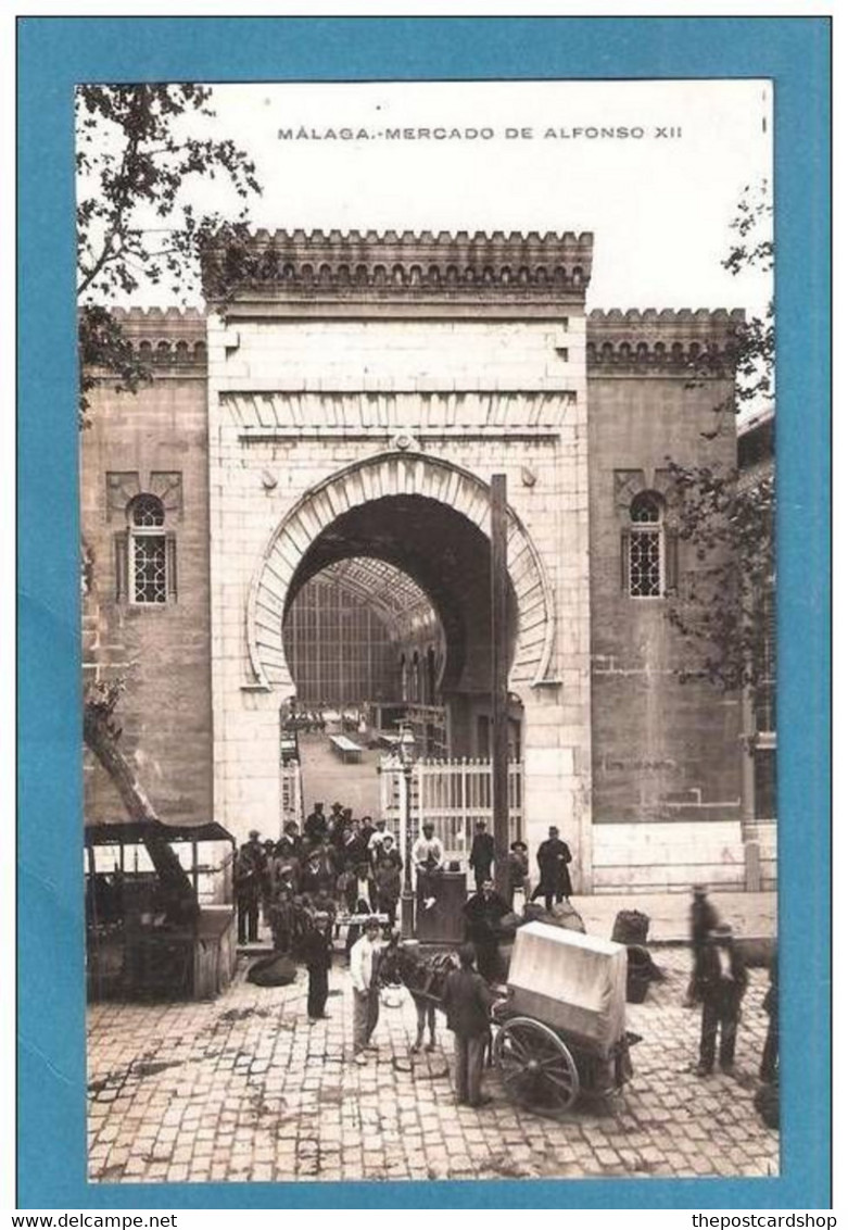 SPAIN MALAGA ESPAGNE. ANDALUCIA MALAGA. Mercado De Alfonso Xii La Industrial Fotografica Valencia Rare - Malaga