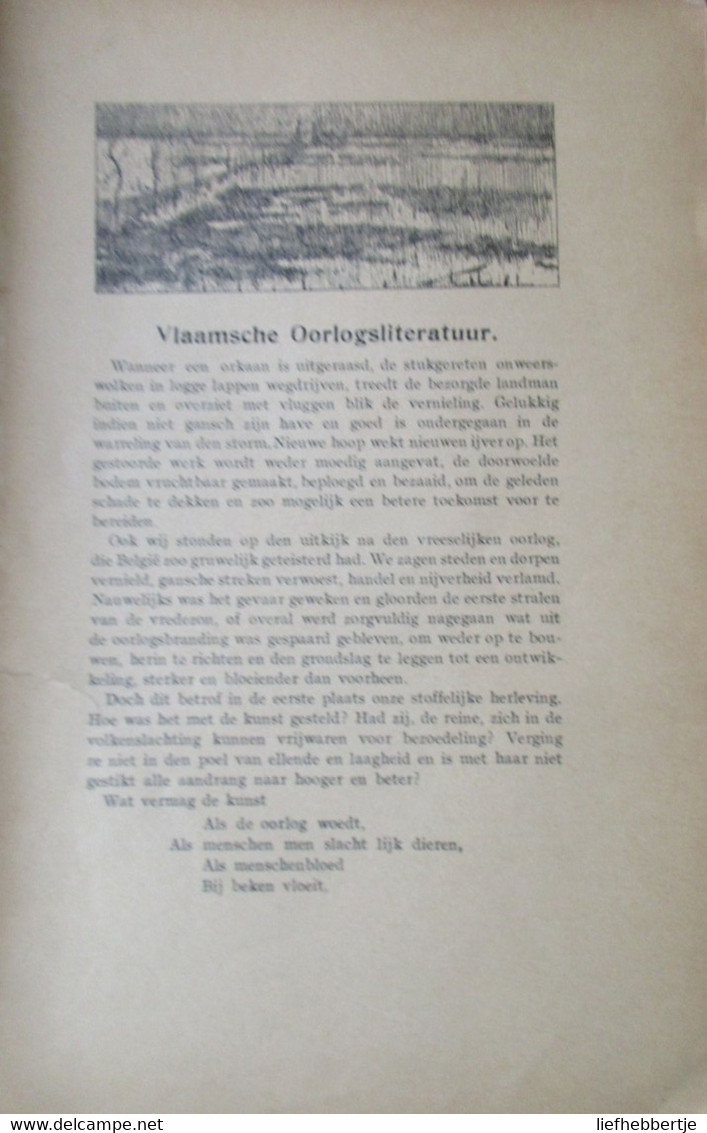 ( 1914-1918 )  Vlaamsche Oorlogsliteratuur - Guerre 1914-18