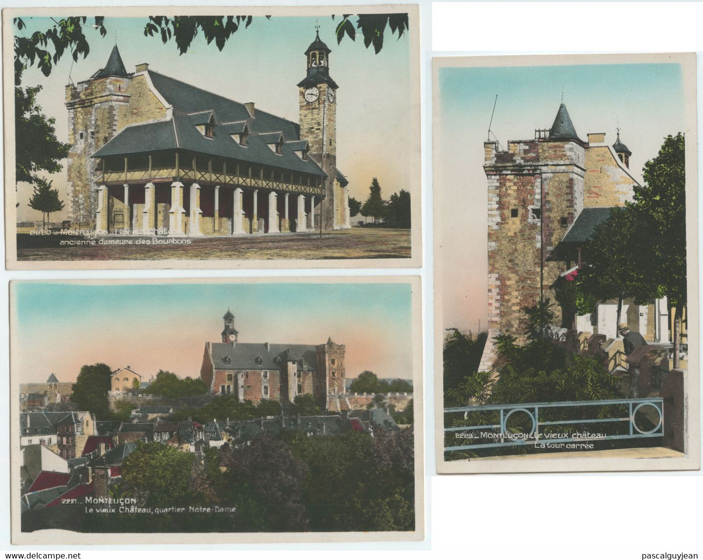 3 CARTE PHOTO MONTLUCON - LE VIEUX CHATEAU - Montlucon