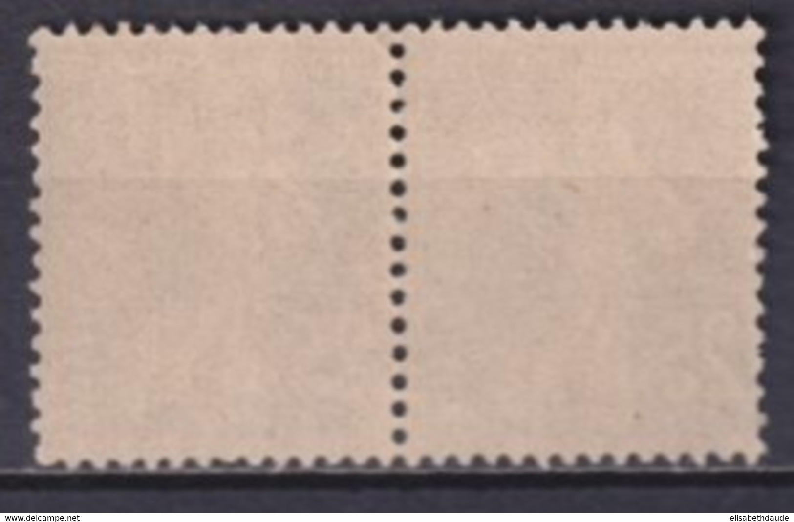 1907 - PAIRE SEMEUSE VARIETE "25 C" PARTIELLEMENT EFFACE - YVERT N°140 * MLH - - Neufs