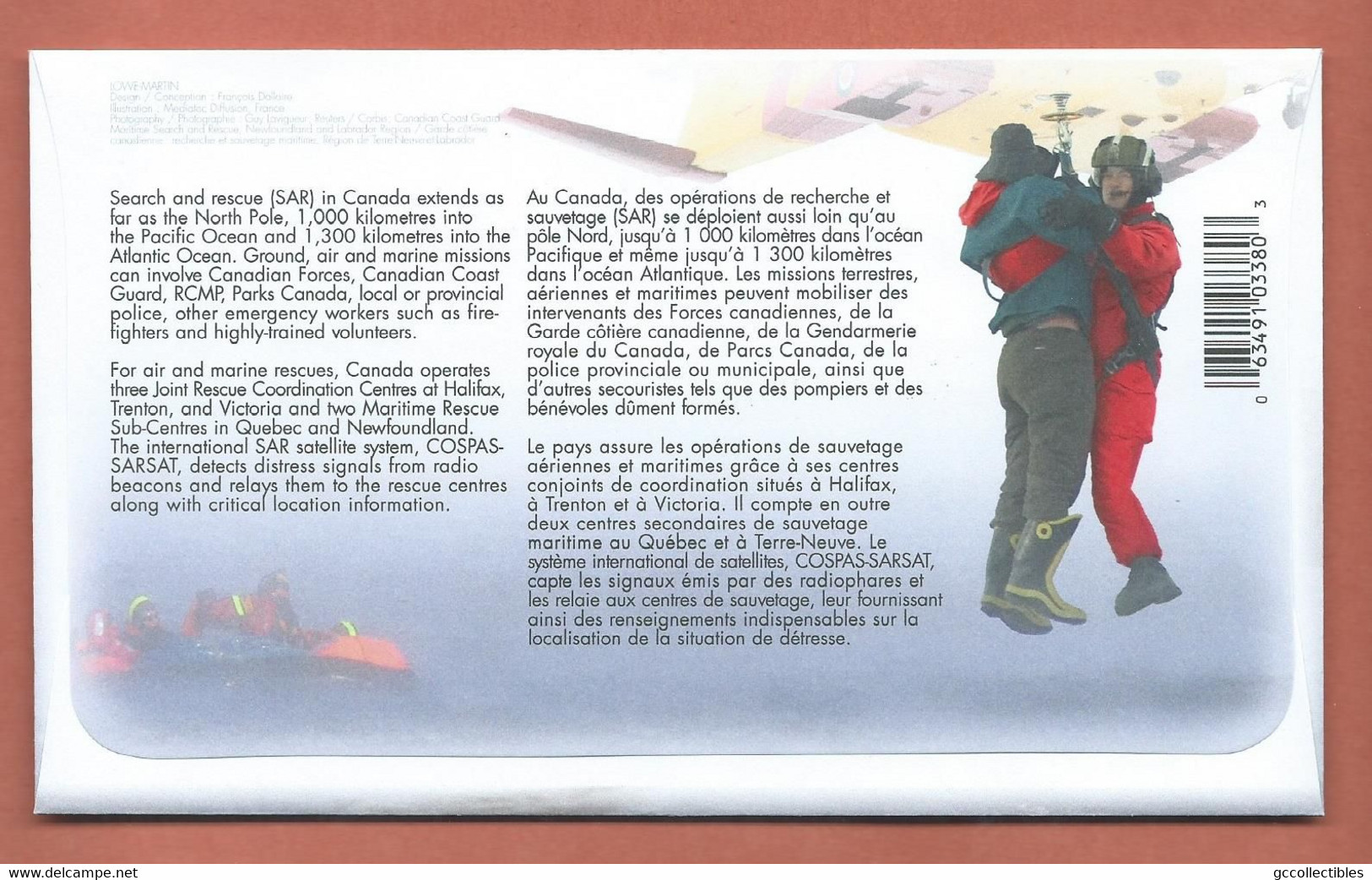 Canada # 2111i - Combo FDC - Search And Rescue - 2001-2010