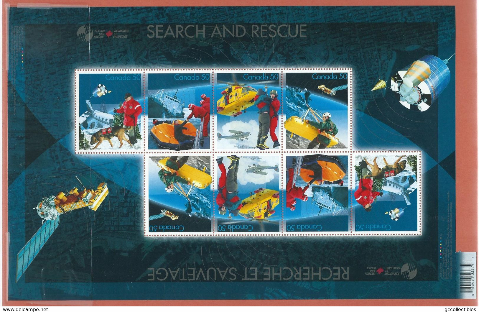 Canada # 2111 - Full Pane Of 8 - Search And Rescue - Full Sheets & Multiples