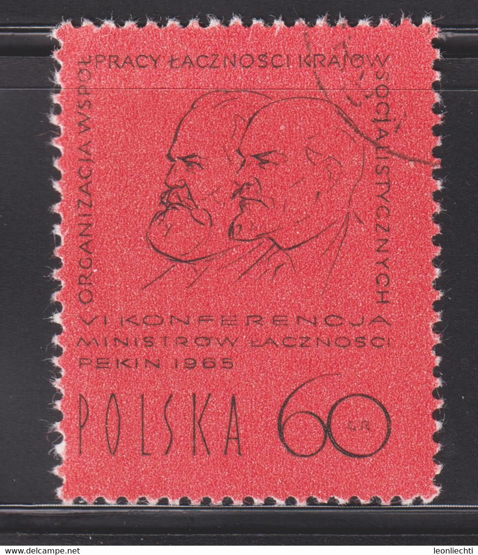 1965, Polen . Mi: PL 1596°/ Y&T: PL 1448°, Marx Und Lenin, Peking 1965 - Karl Marx