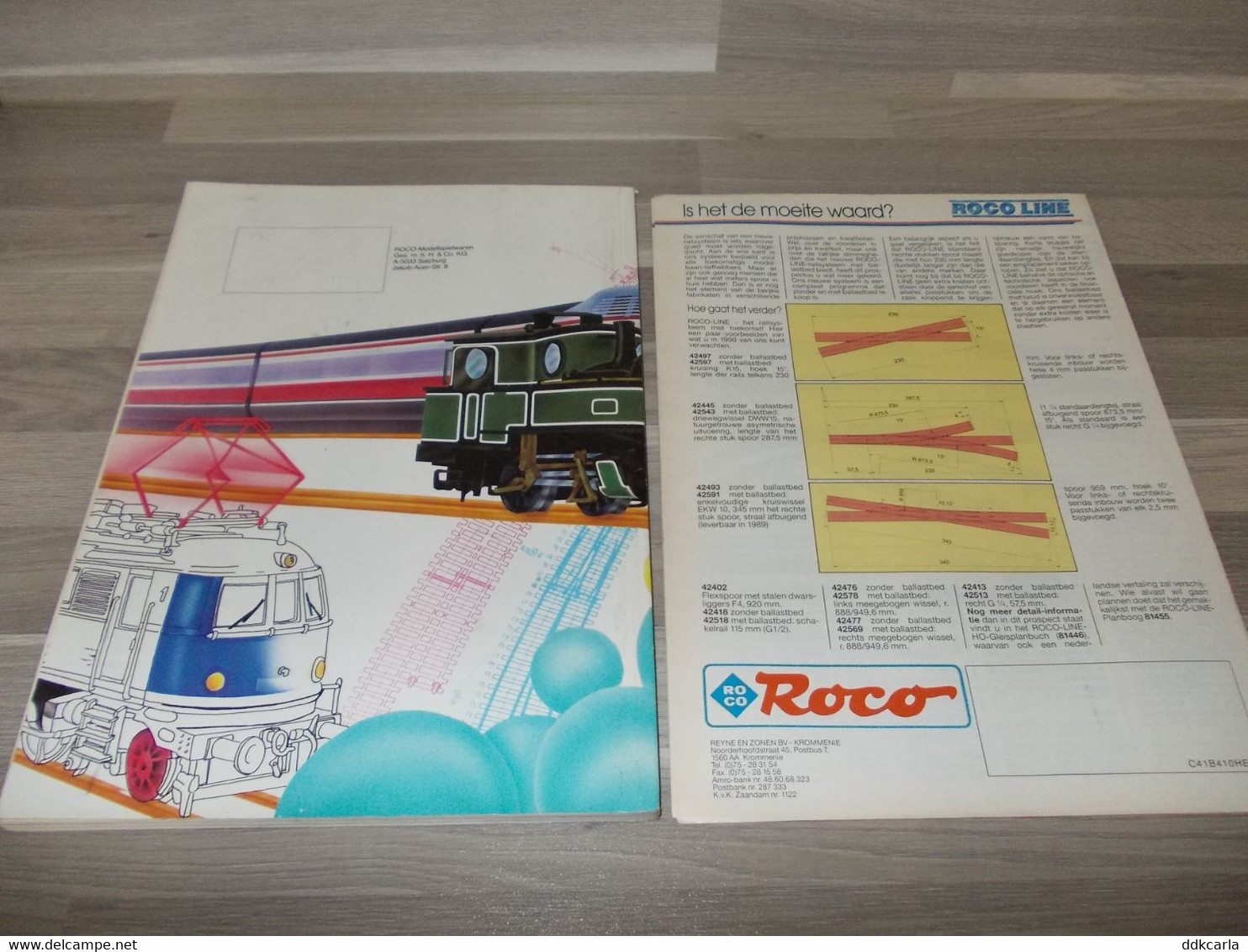 Oude Katalogus ROCO 1991/92 0-H0-H0e Hoofdkatalogus + Katalogus Roco Line - Nerlandés