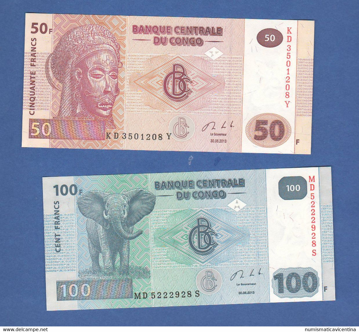 CONGO 50 + 100 Francs 2013 - Republik Kongo (Kongo-Brazzaville)