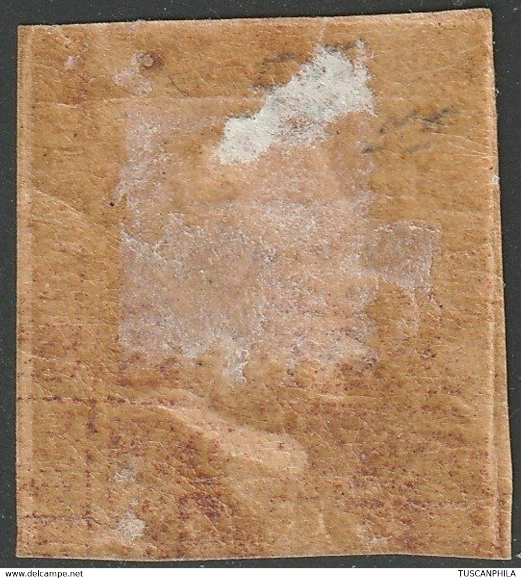 50 Gr. Lacca Bruno Oleoso Marginato Pos.55 Nuovo Con Piena Gomma Raro - Sassone N.14 - Sicilia