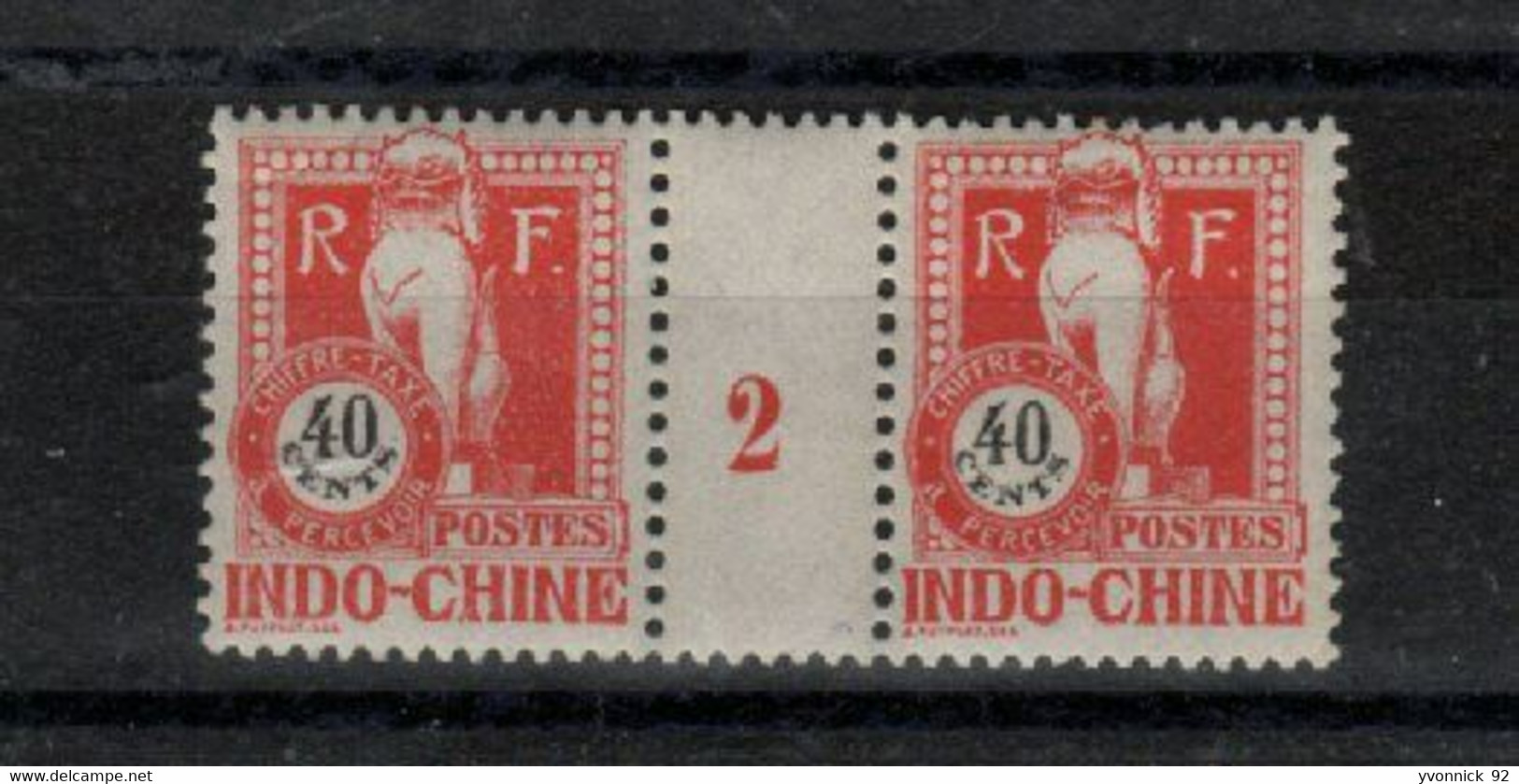 Indochine - 1 Millésimes  10c Taxe - (1902) N°42 - Timbres-taxe