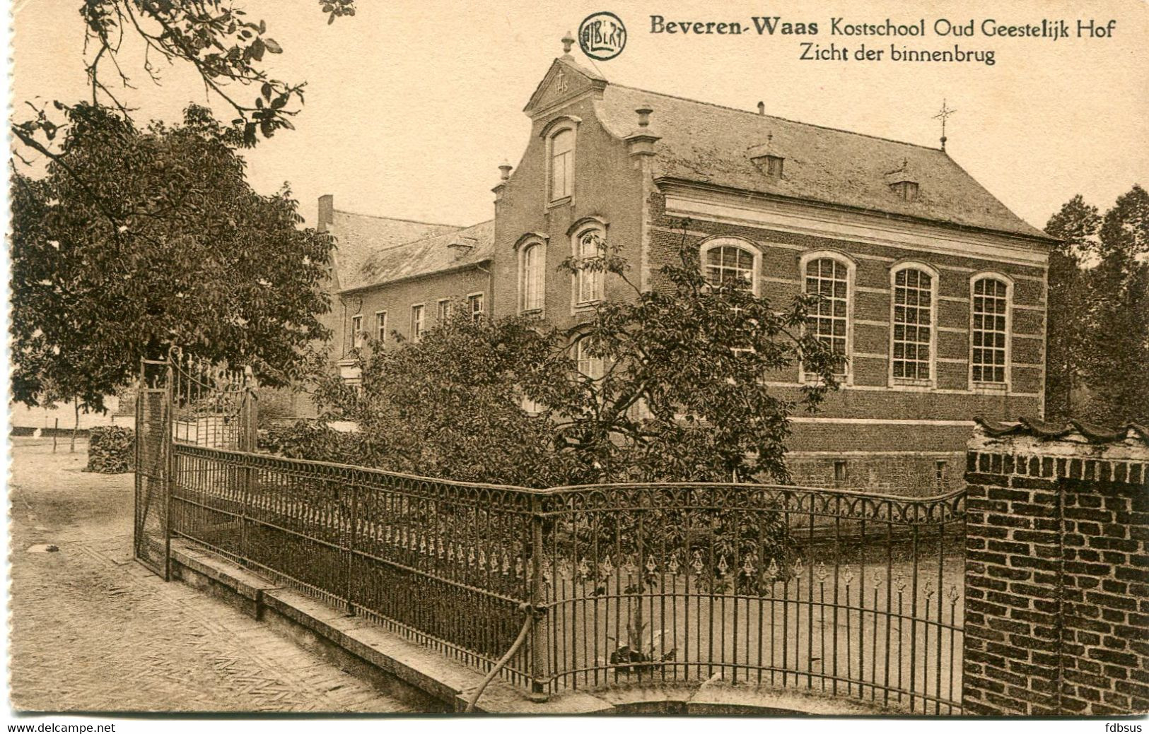 Beveren Waes - Kostschool Oud Geestelijk Hof - Zicht Der Binnenbrug - Ongelopen Kaart - Beveren-Waas