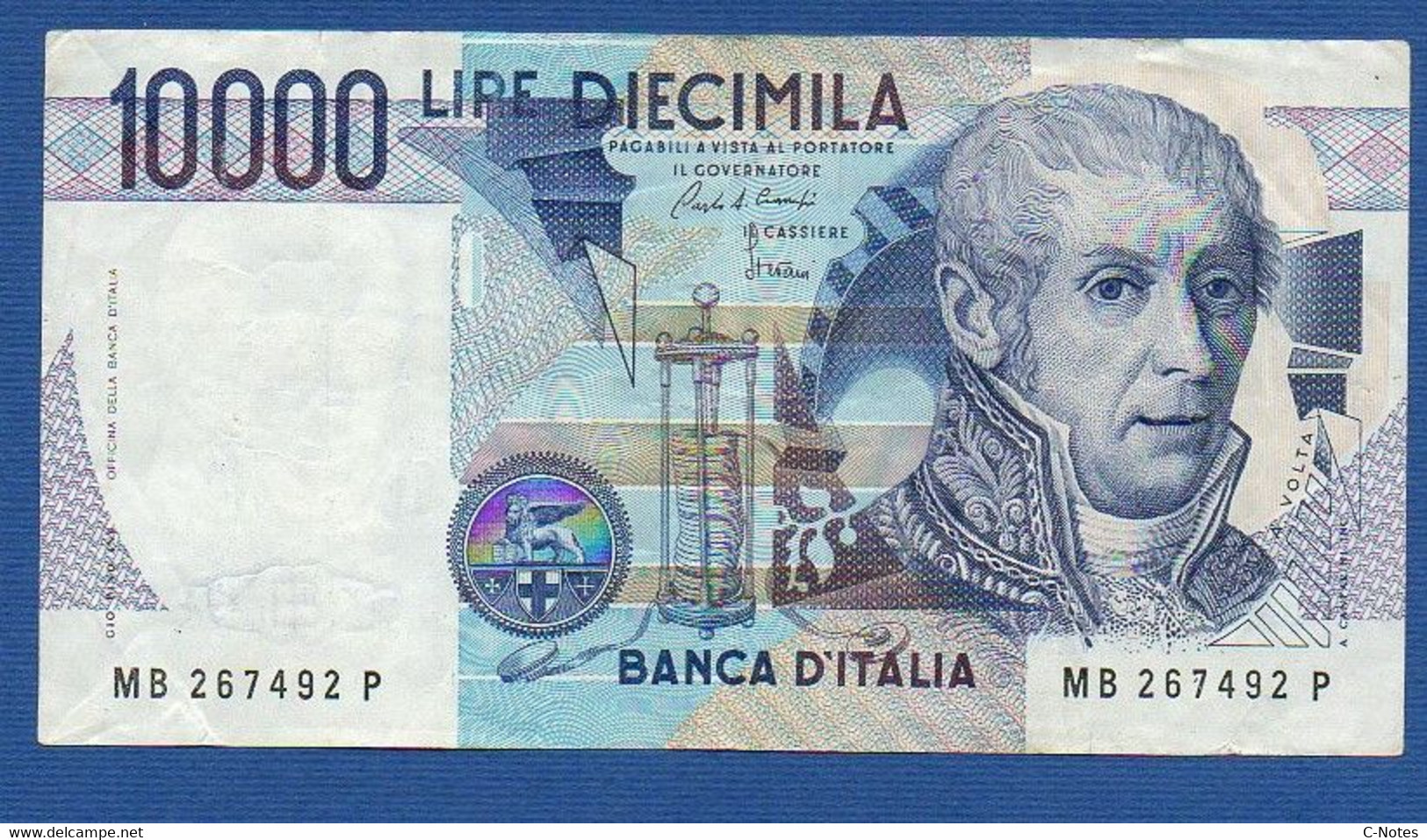 ITALY - P.112a – 10000 10.000 LIRE N.D. (1984) -  Circulated VF - Serie MB 267492 P - 10000 Lire