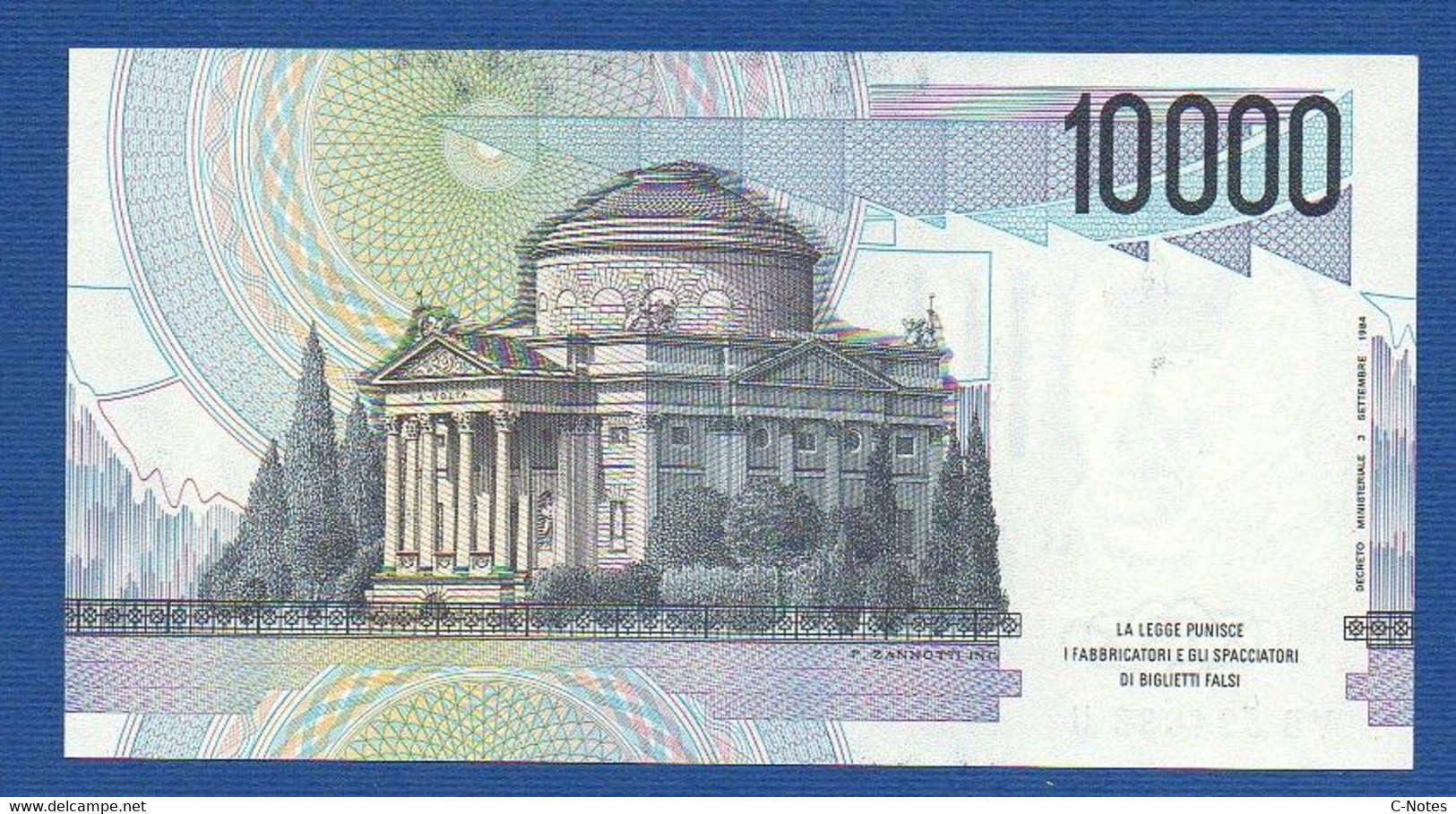 ITALY - P.112b – 10000 10.000 LIRE N.D. (1984) AUNC, Serie VD 834638 U - 10000 Lire