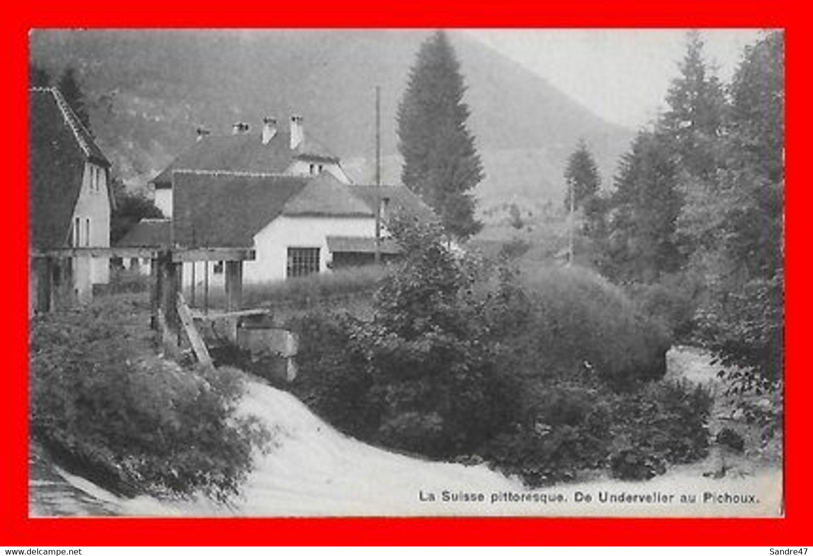 CPA UNDERVELIER (Suisse)  De Undervelier Au Pichoux. Usine Des Corbets...P535 - Undervelier