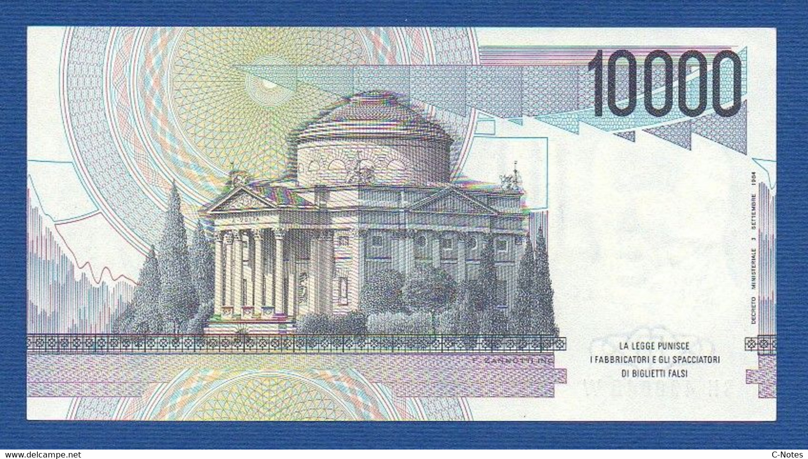 ITALY - P.112d – 10000 10.000 LIRE N.D. (1984) AUNC, Serie SH 430640 W - 10000 Lire