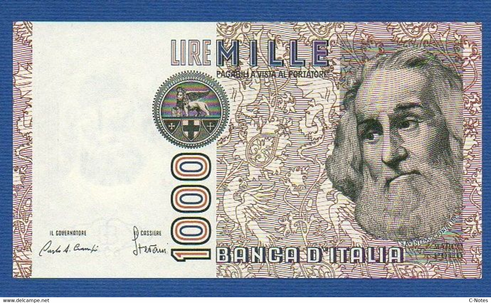 ITALY - P.109a – 1.000 LIRE Marco Polo - D. M. 06.01.1982  UNC,serie OA 699787 M - 1000 Lire