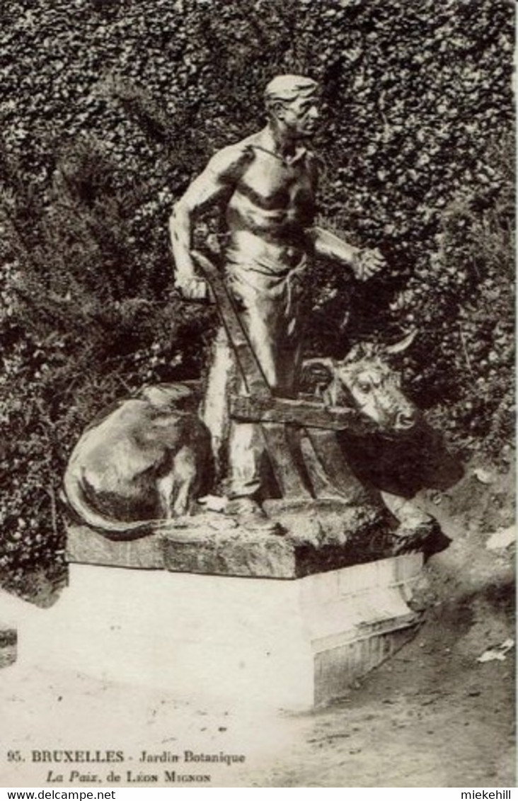 SAINT JOSSE TEN NOODE-JARDIN BOTANIQUE-LA PAIX-SCULPTEUR LEON MIGNON - St-Josse-ten-Noode - St-Joost-ten-Node