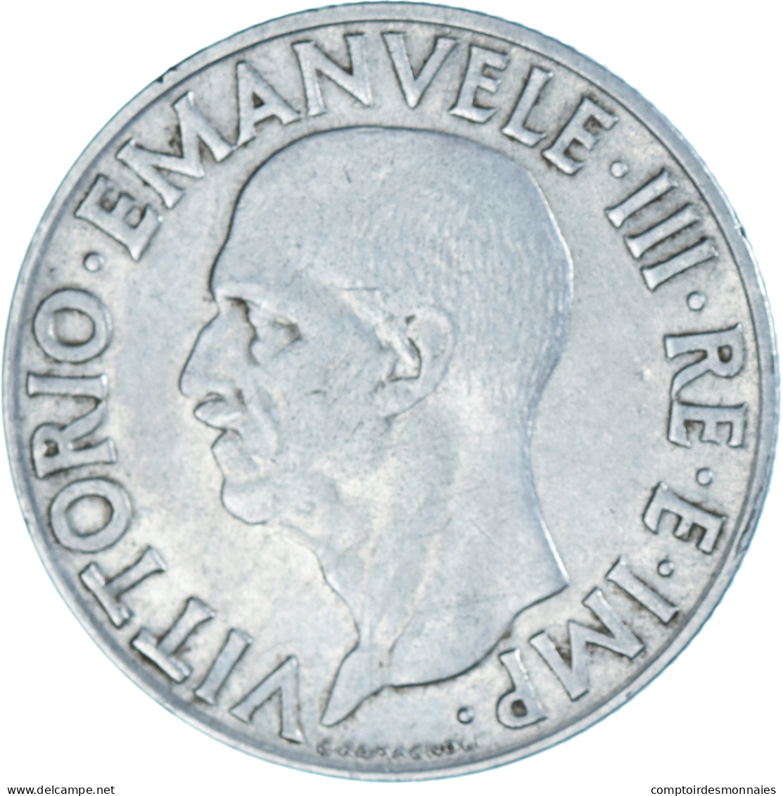 Monnaie, Italie, Lira, 1939, Rome, TB, Acmonital (austénitique), KM:77a - 1 Lire