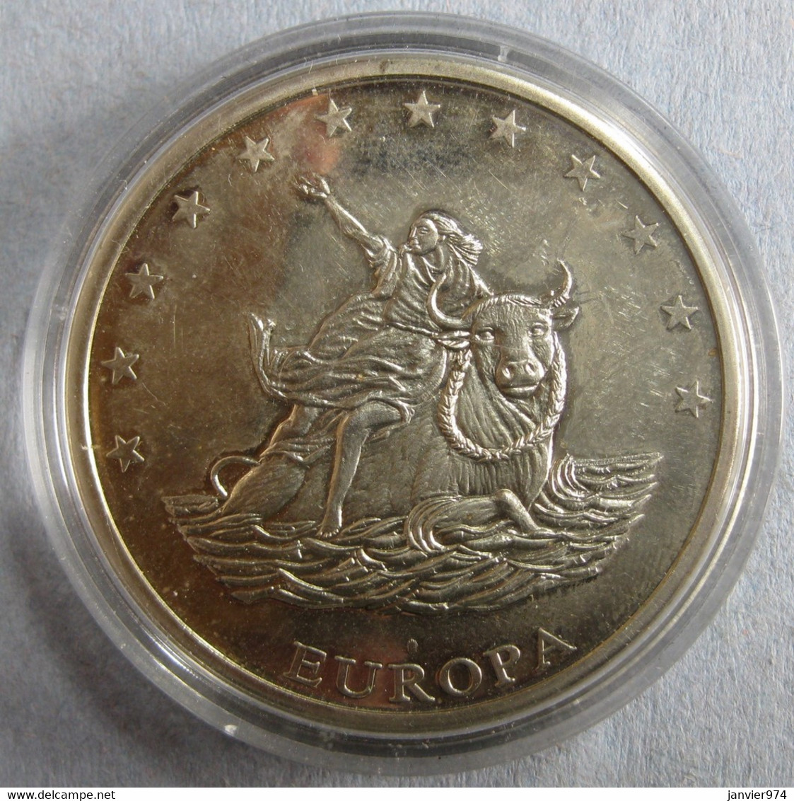 Allemagne Europa 10 Euro 1997 Déesse Europe, Dans Sa Capsule , 41 Mm - Germania