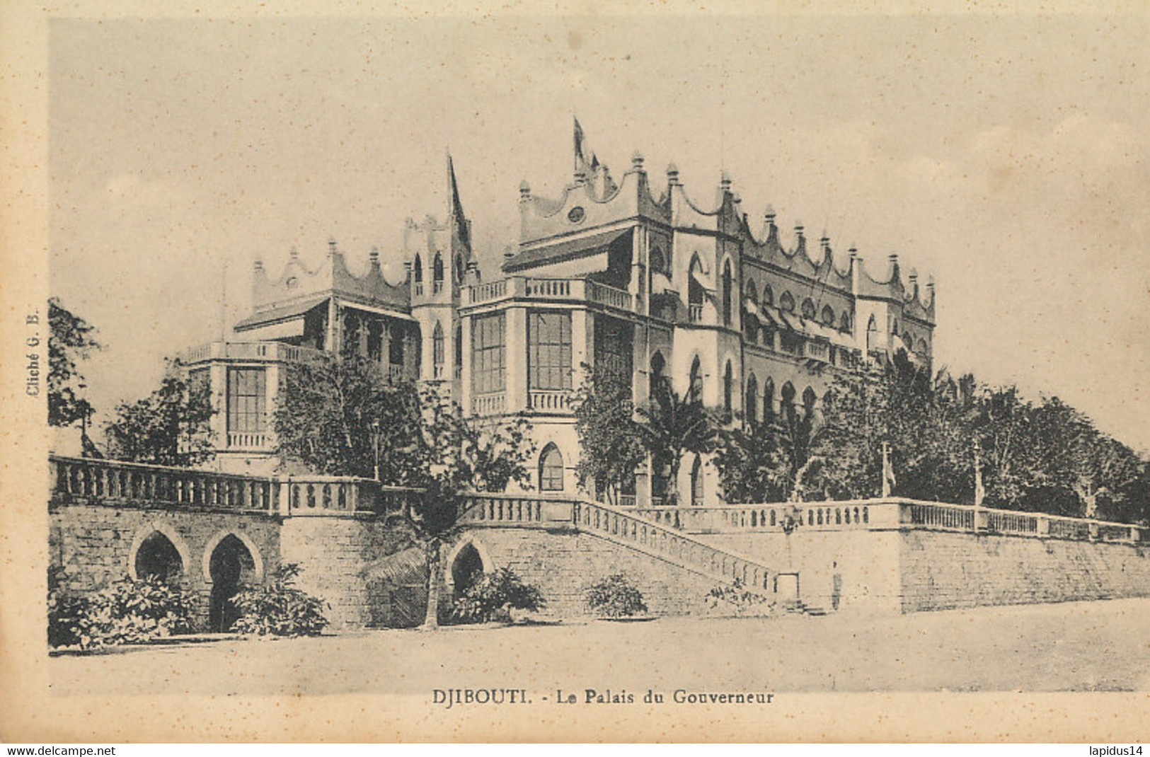 AV 317 / CPA  AFRIQUE DJIBOUTI-     LE PALAIS DU GOUVERNEUR - Djibouti