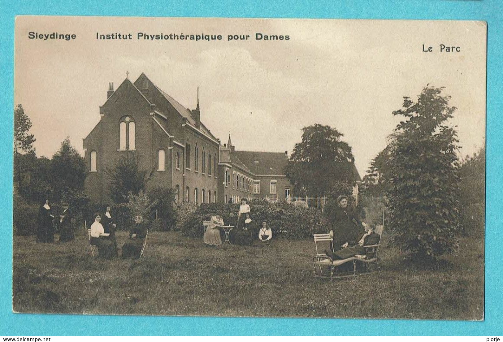 * Sleidinge - Sleydinge (Evergem - Oost Vlaanderen) * Institut Physiothérapique Pour Dames, Le Parc, Park, Animée, Old - Evergem