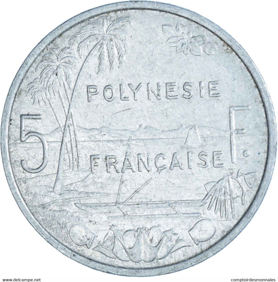 Monnaie, Polynésie Française, 5 Francs, 1993 - Frans-Polynesië