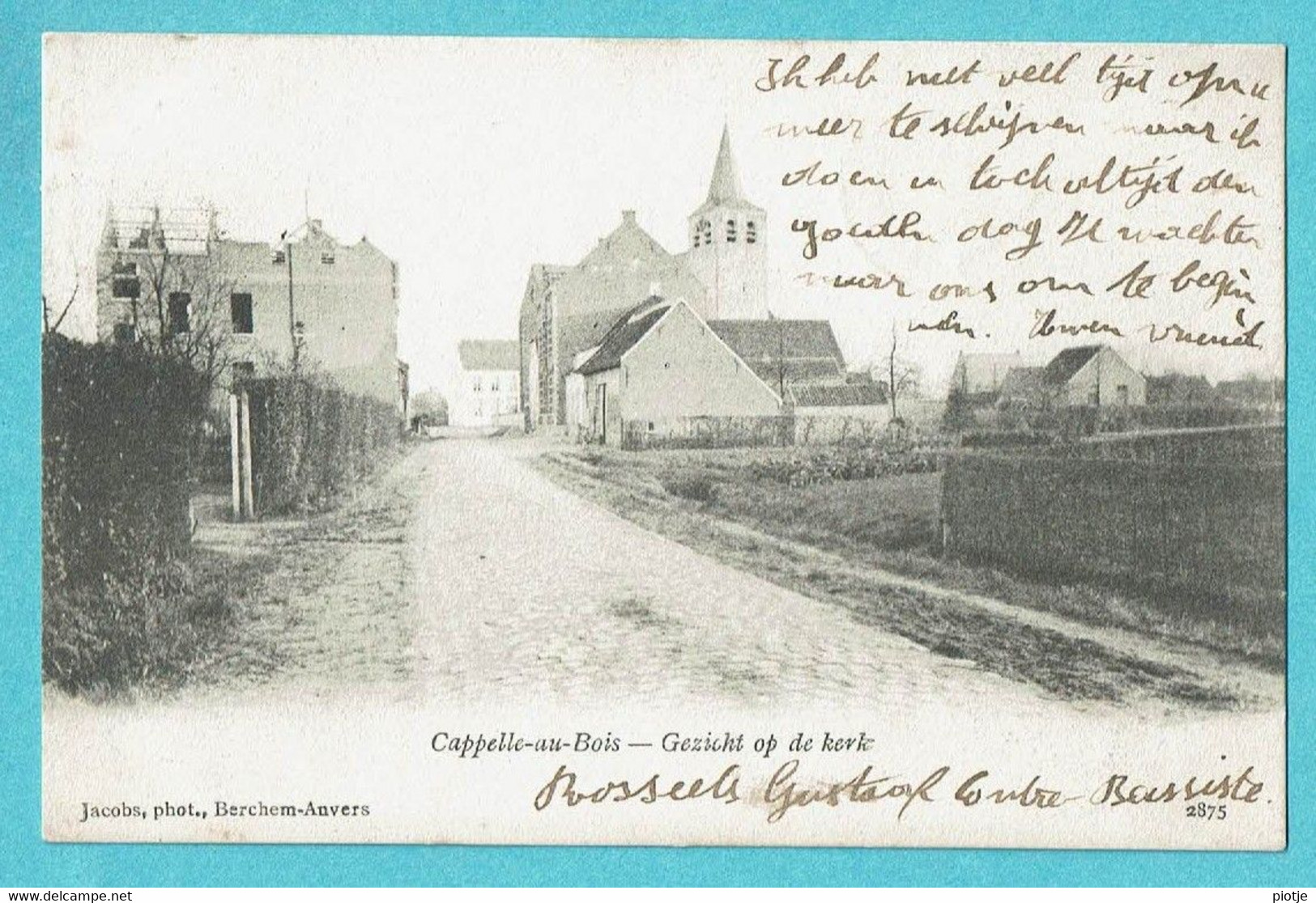 * Kapelle Op Den Bos - Capelle Au Bois (Vlaams Brabant) * (Jacobs, Phot Berchem Anvers,nr 2875) Gezicht Op De Kerk TOP - Kapelle-op-den-Bos