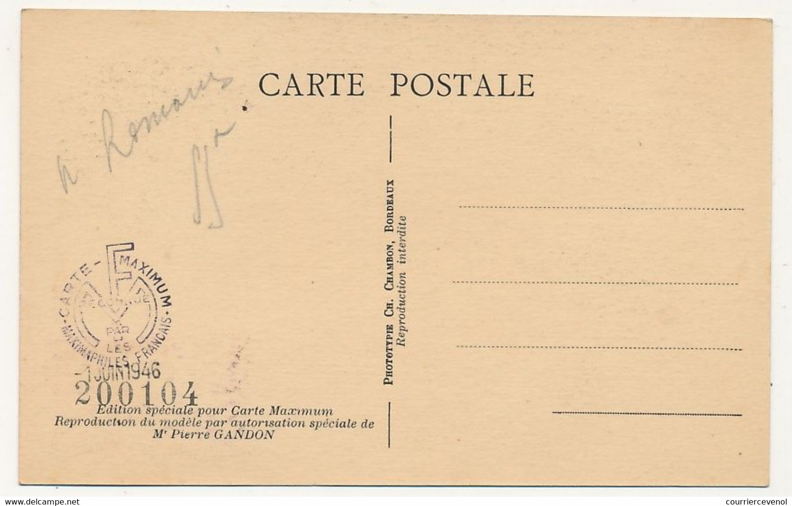 MONACO => Carte Maximum => 5F + 40F Enfance (enfant En Prière) -  Monaco-Ville Principauté 18/2/1946 - Maximumkarten (MC)