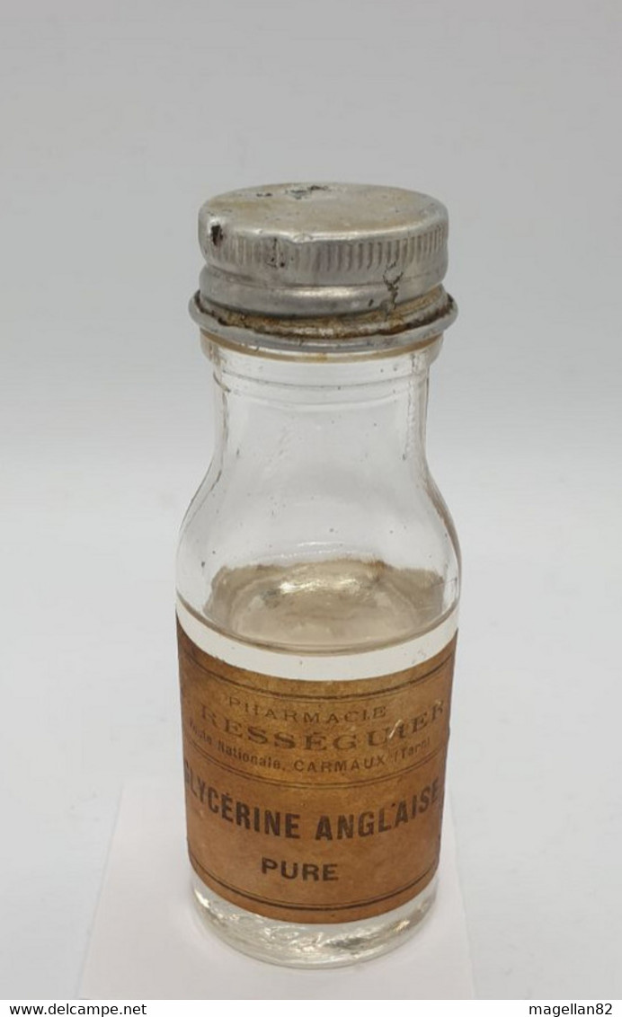 Rare  Flacon  De  Pharmacie. Jean Rességuier . Route Nationale CARMAUX. 81  TARN. CA 1900 - Beauty Products