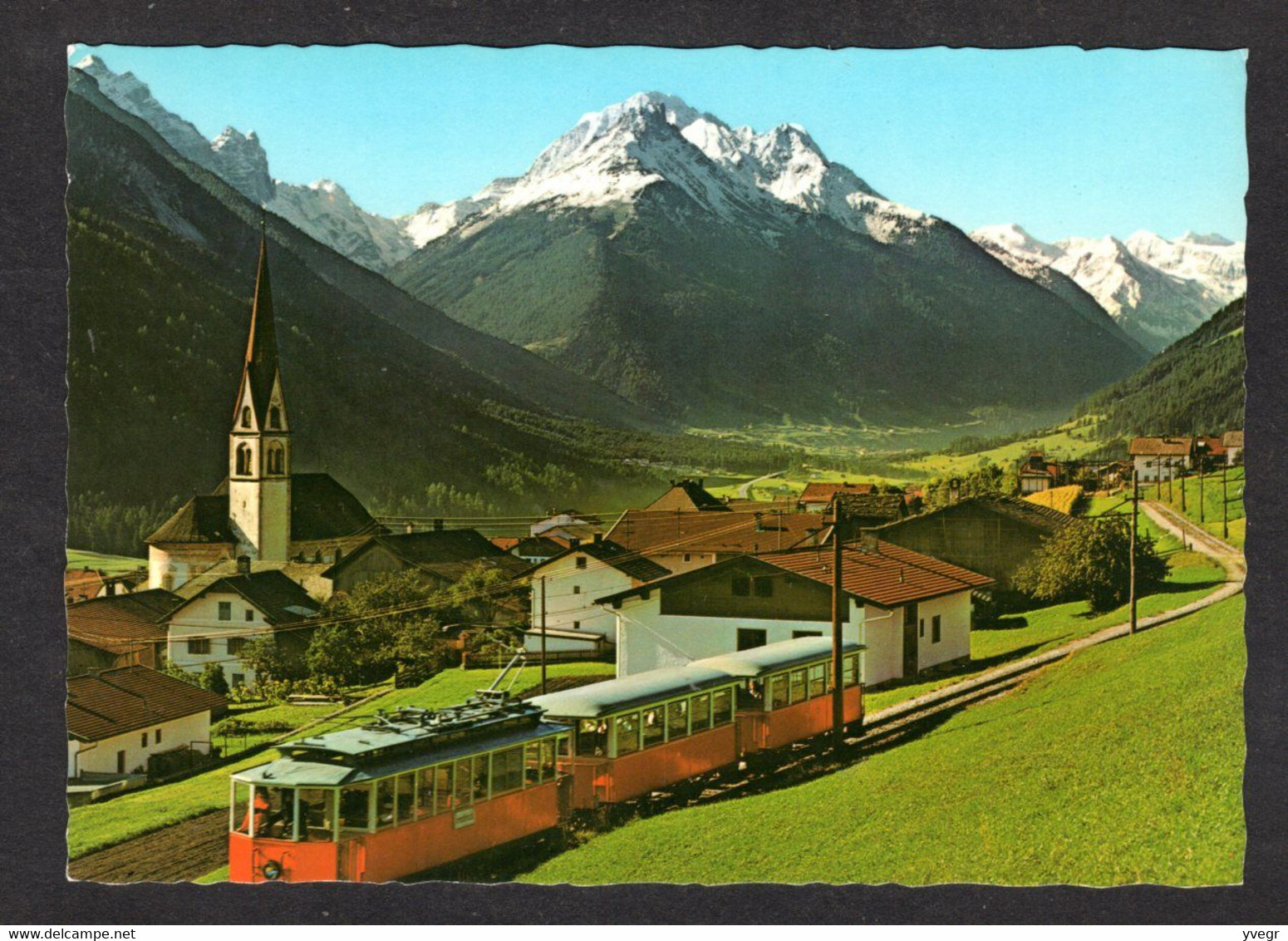 Autriche - A-6165 - TELFES - Stubaitalbahn Mit Pinnistal, Habicht Und Stubaier Gletscher ( Train En Gare ) - Telfs