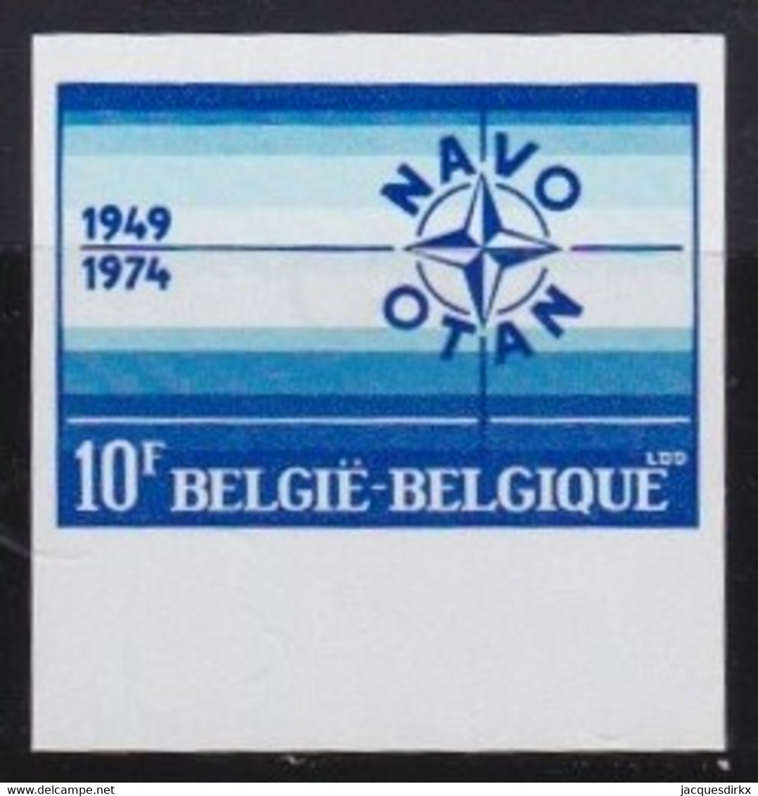 Belgie   .  OBP  .    1712       .   Ongetand / Non-dentelé    ,    **  .   Postfris  .   /   Neuf SANS Charnière - Nuovi